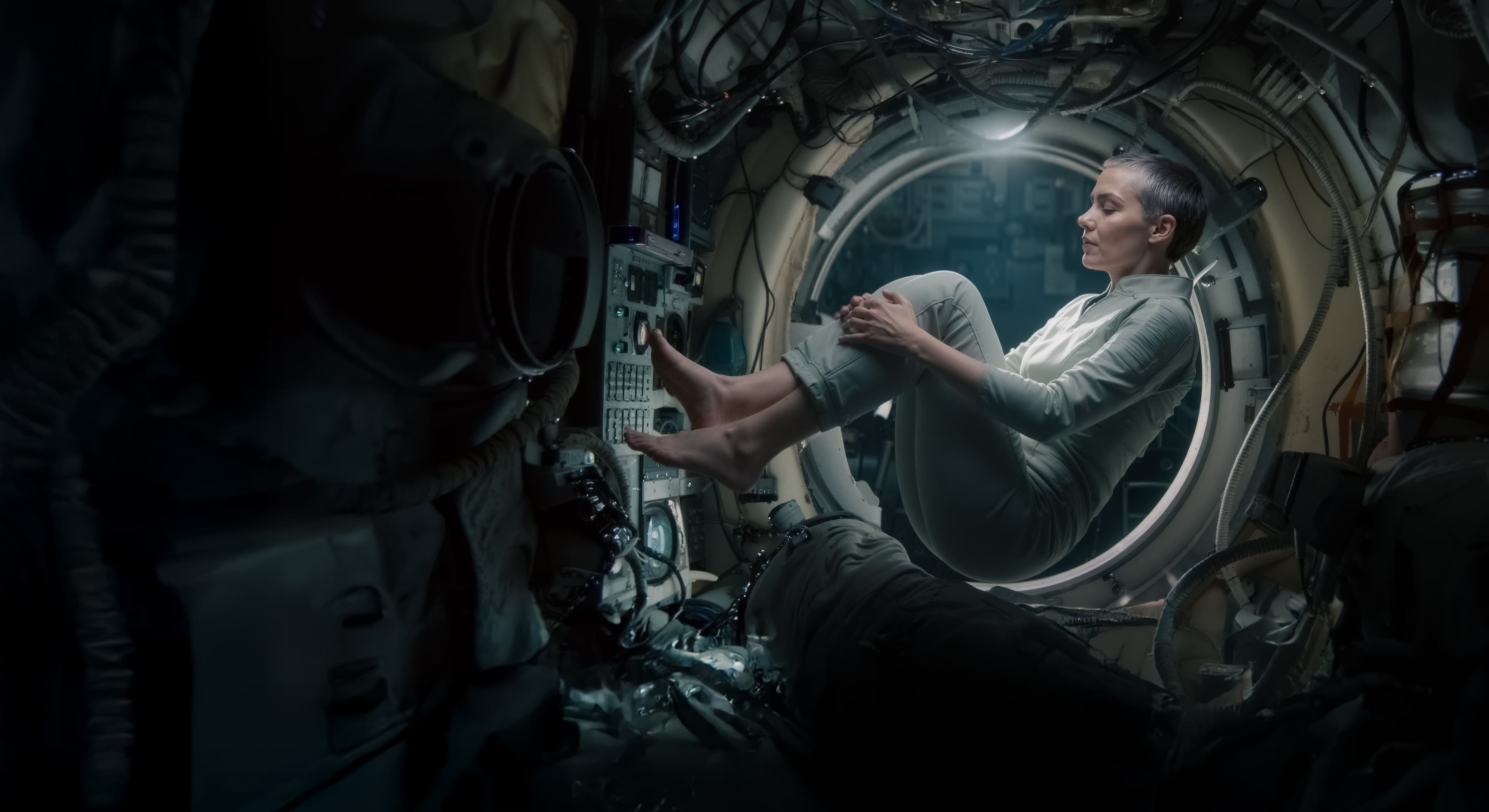 Abstract gradient background with Banana Productions branding